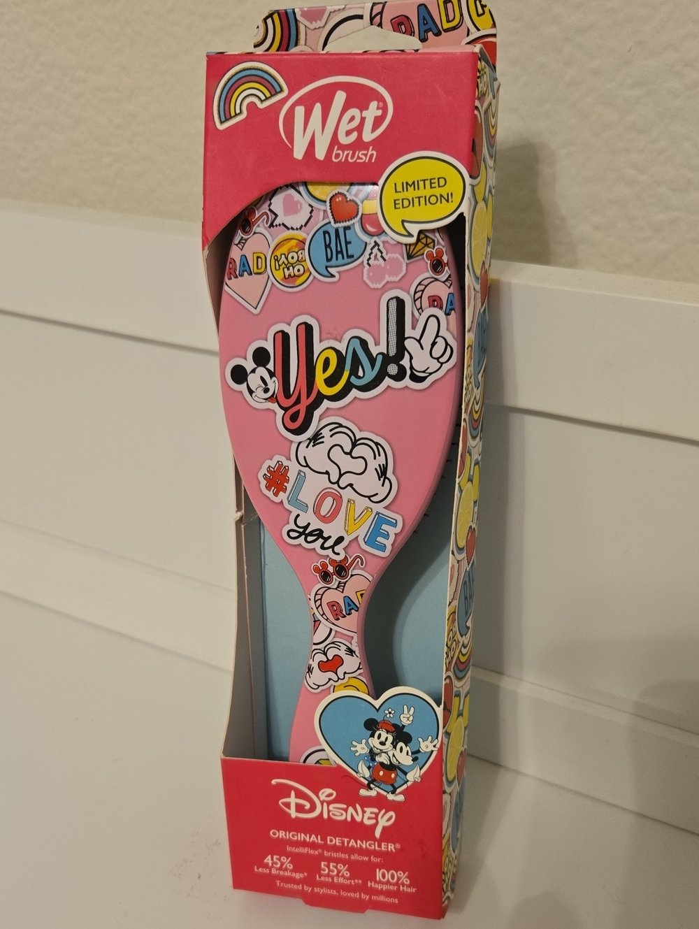 Disney Pink Limited Edition Detangler Brush Nwt